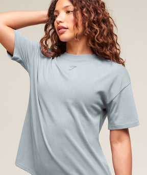 Power Oversized T-Shirt - Denim Grey