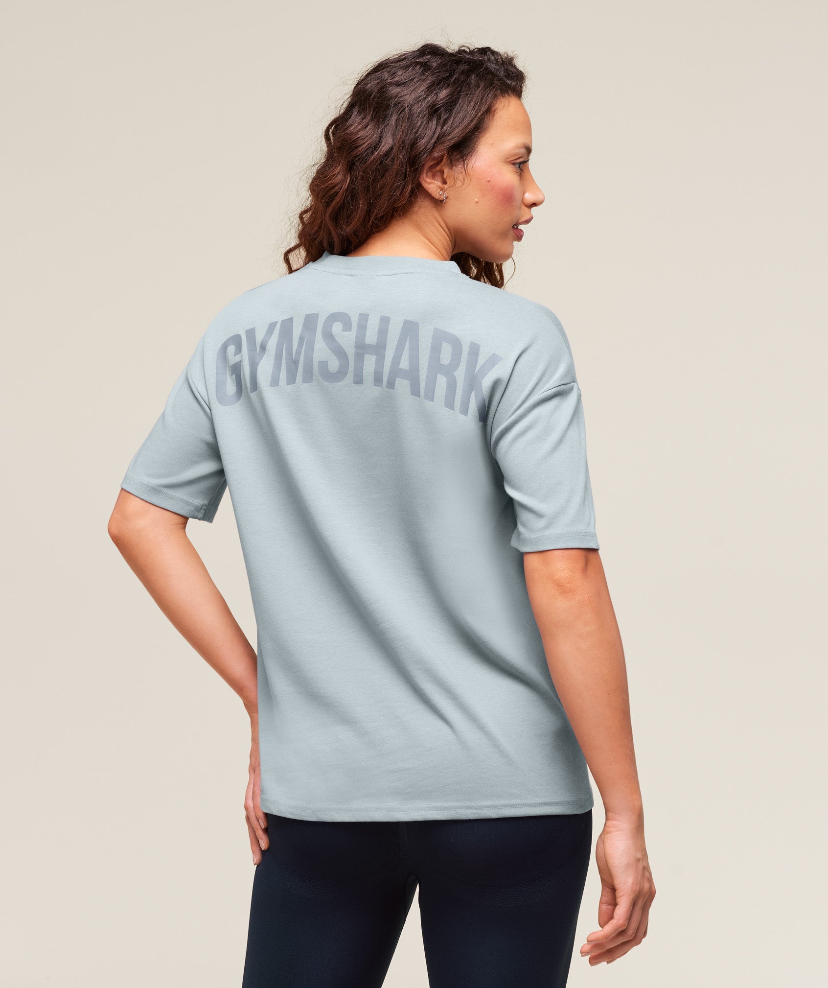 Power Oversized T-Shirt - Denim Grey