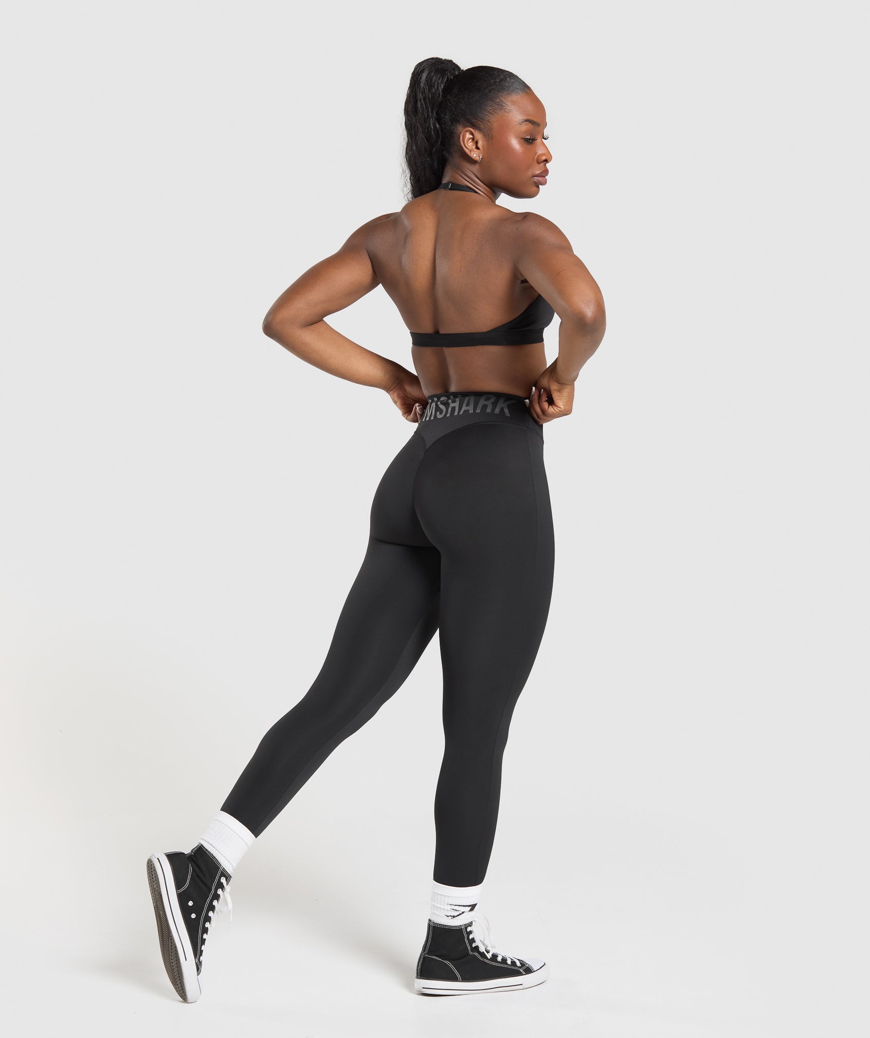 Gymshark Gymshark Wordmark Graphic Leggings - Black