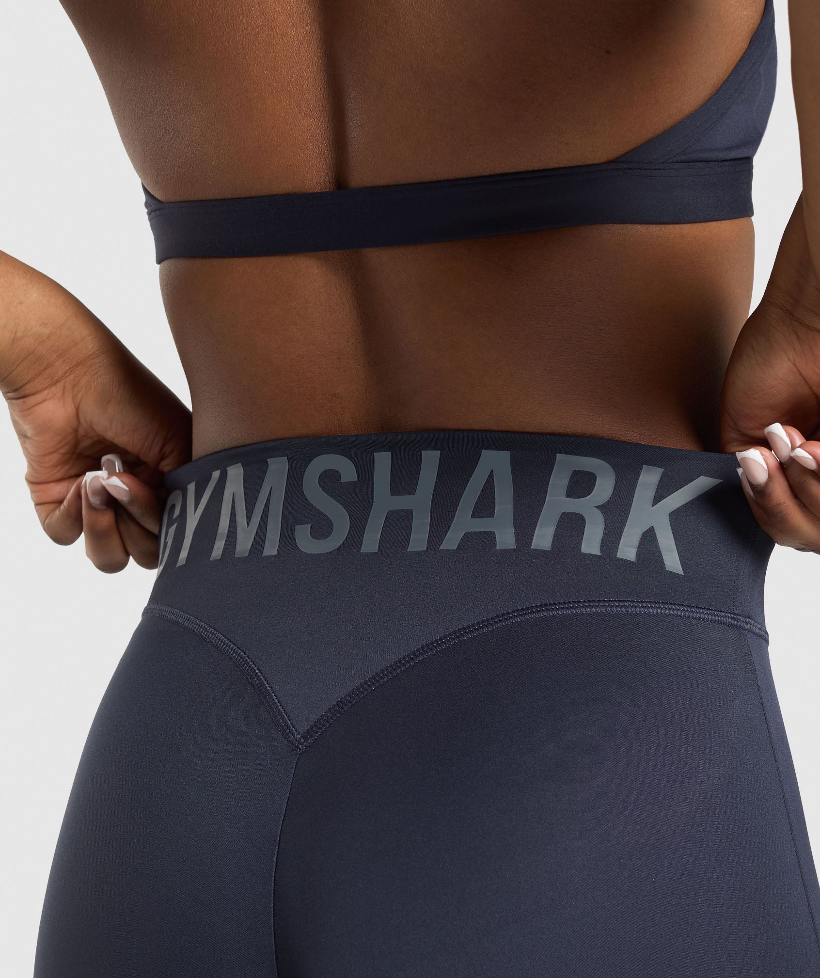 Gymshark Gymshark Wordmark Graphic Leggings - Heavy Blue