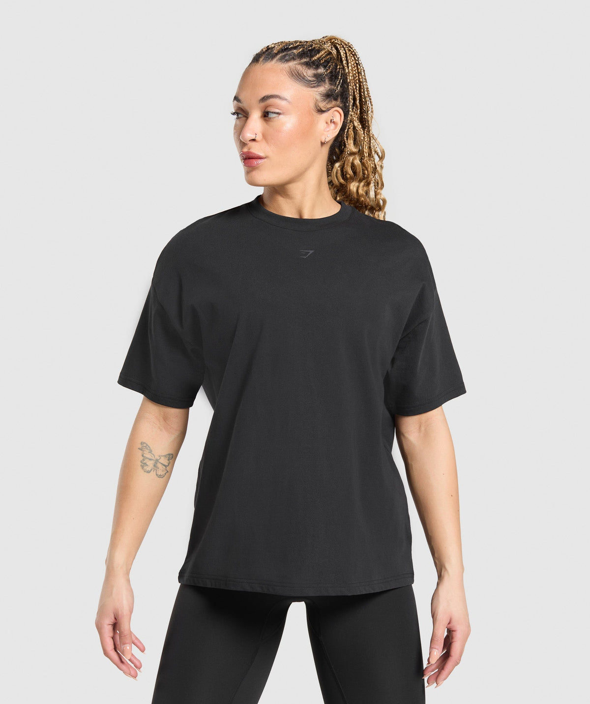 Gymshark Wordmark Graphic T-Shirt - Black