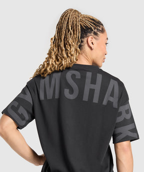 Gymshark Wordmark Graphic T-Shirt - Black