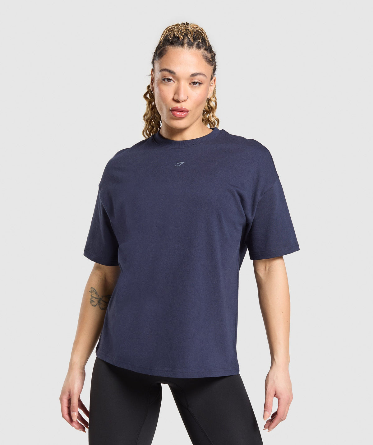 Gymshark Wordmark Graphic T-Shirt - Heavy Blue