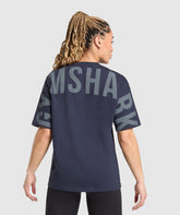 Gymshark Wordmark Graphic T-Shirt - Heavy Blue