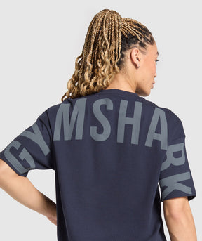 Gymshark Wordmark Graphic T-Shirt - Heavy Blue