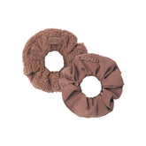GETTING READY ACCESSORIES TEDDY AND NYLON SCRUNCHIE 2-PACK | SIENNA