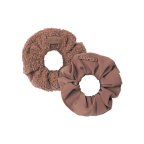 GETTING READY ACCESSORIES TEDDY AND NYLON SCRUNCHIE 2-PACK | SIENNA