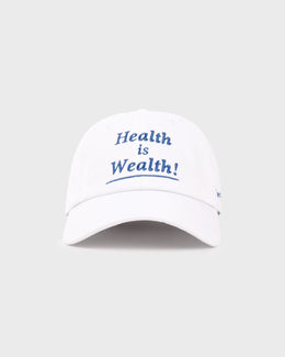 Health is Wealth Hat - White/Azure