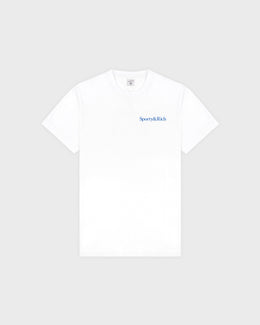 Health is Wealth T-Shirt - White/Azure