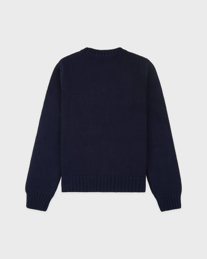 Heritage Yankees Serif Knitted Sweater - Navy/Ecru