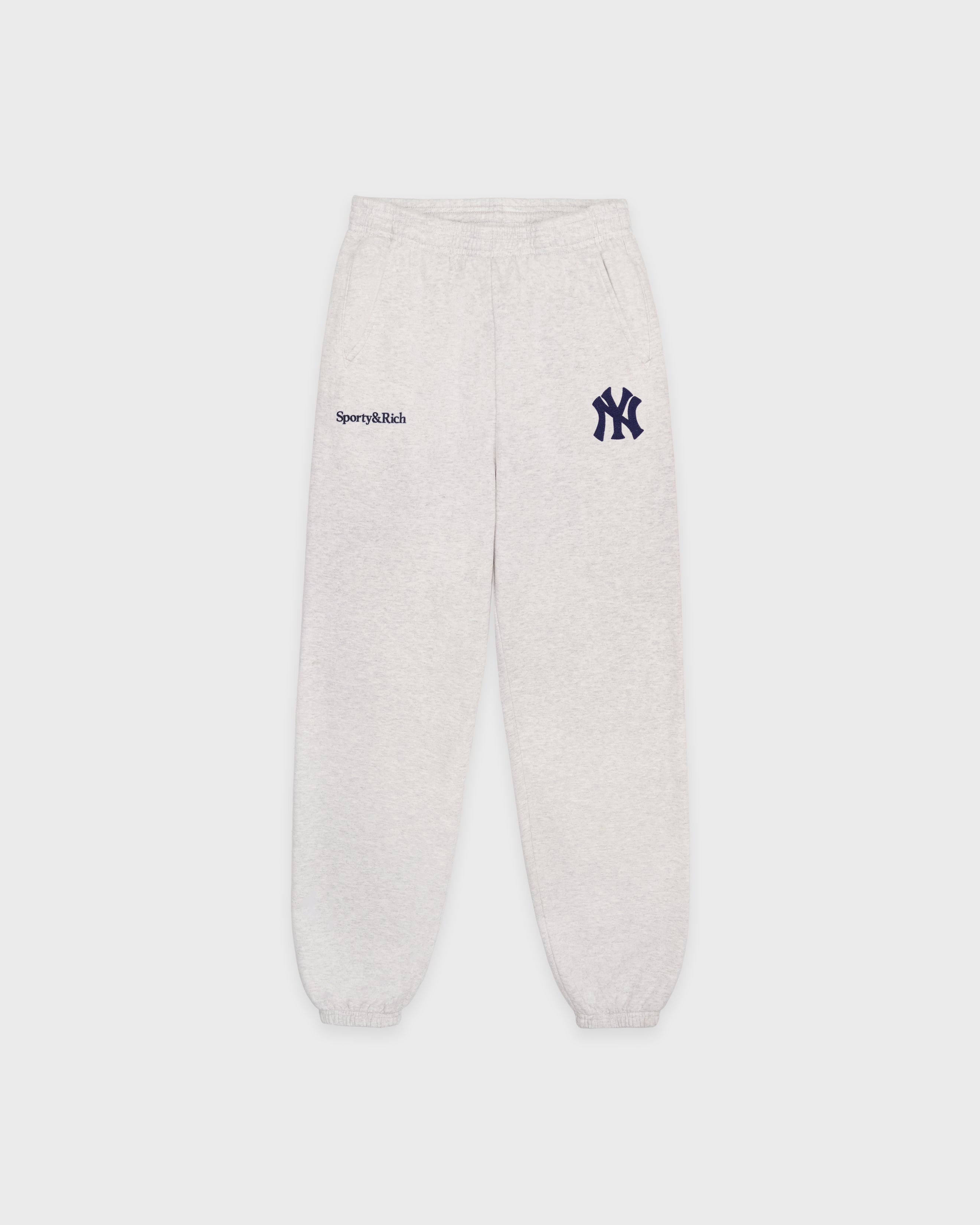 Heritage Yankees Serif Sweatpant - Heather Gray/Navy