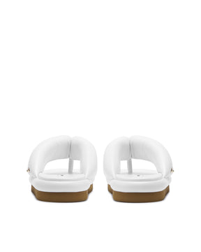 Hilary White Leather