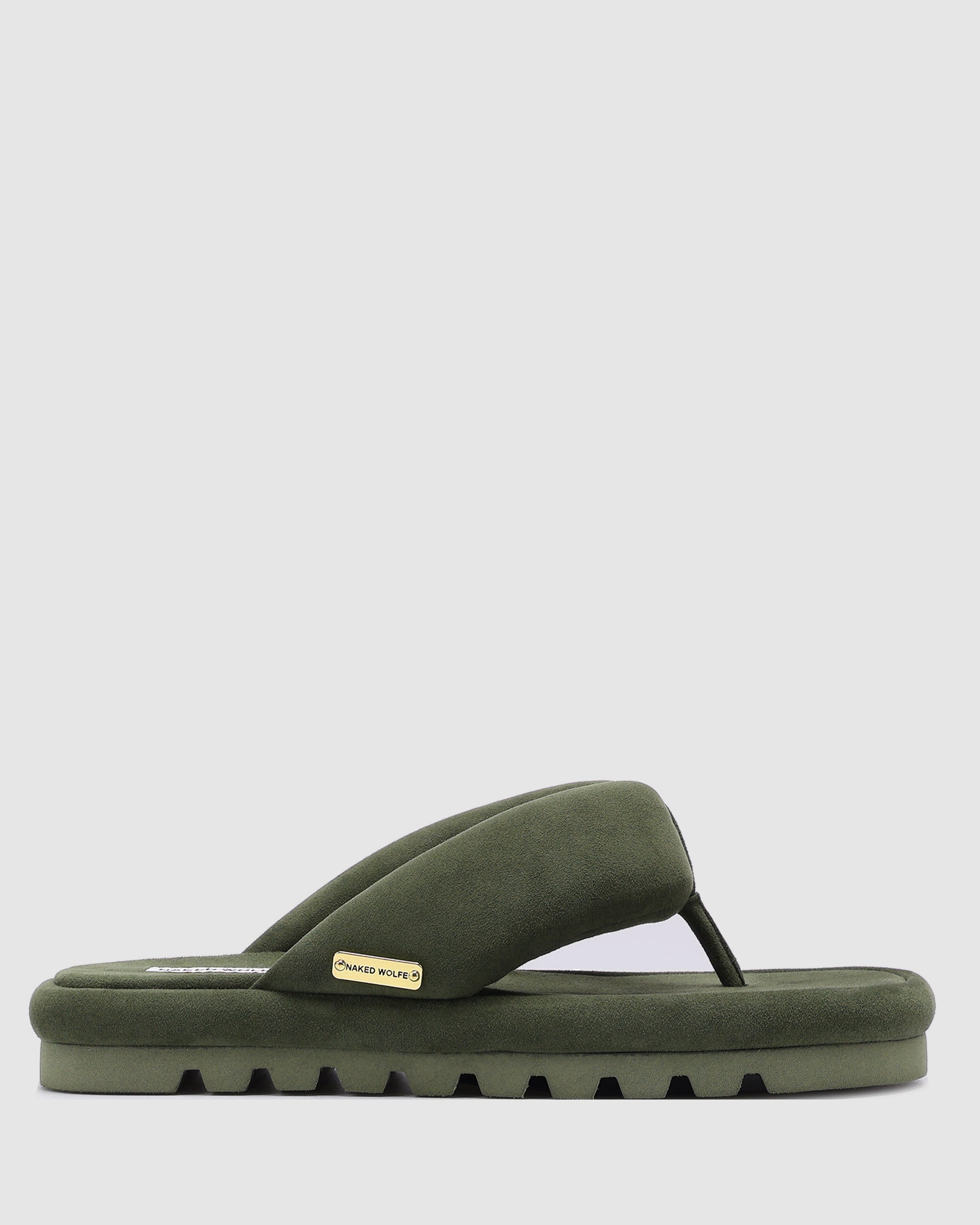 Hilary Olive Suede