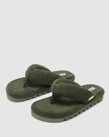 Hilary Olive Suede