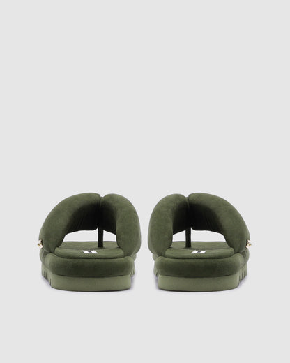 Hilary Olive Suede