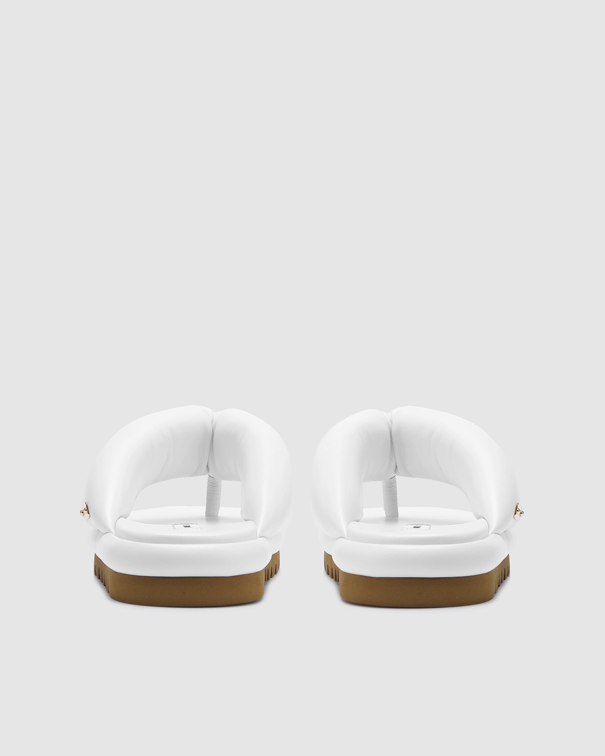 Hilary White Leather