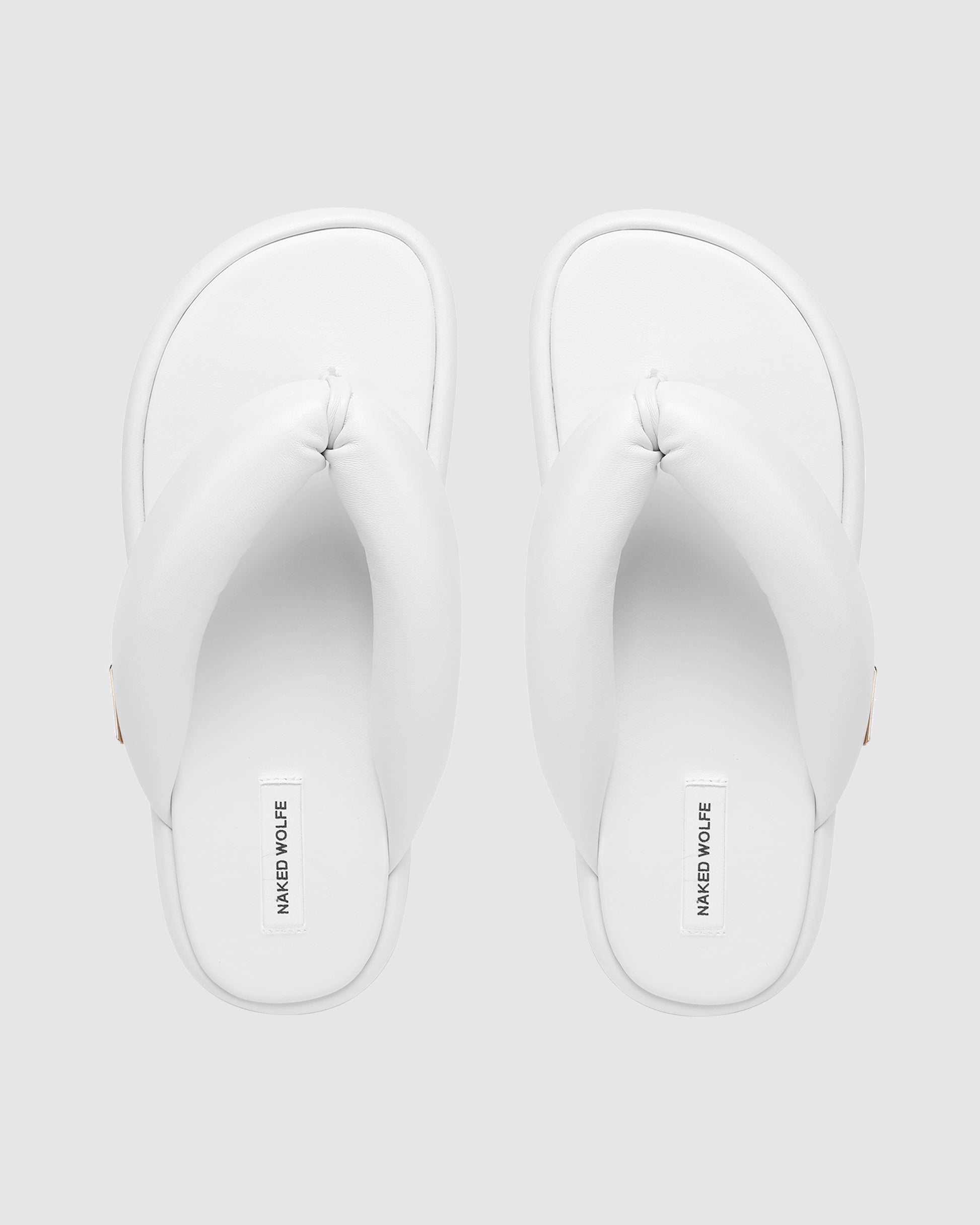 Hilary White Leather