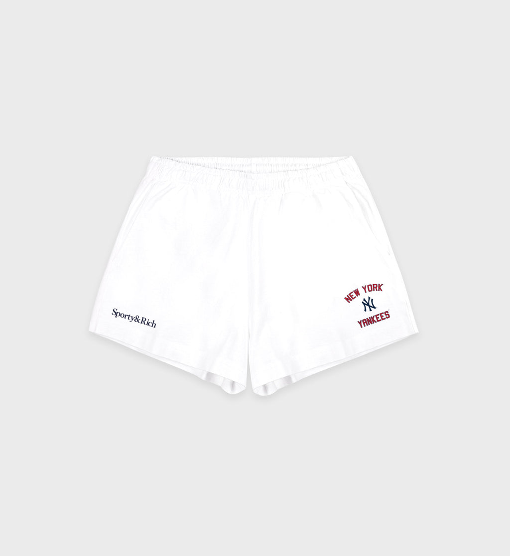 Homerun Disco Short - White/Navy/Red