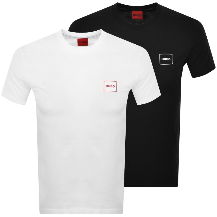 HUGO 2 Pack Crew Neck T Shirts