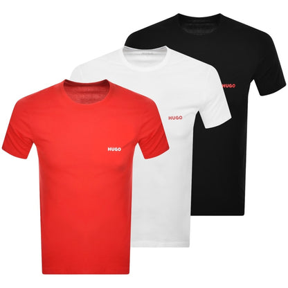 HUGO 3 Pack Crew Neck T Shirts