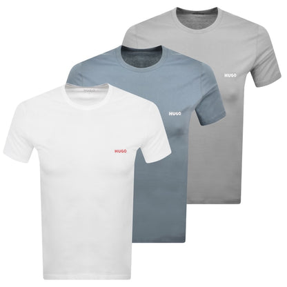 HUGO 3 Pack Crew Neck T Shirts