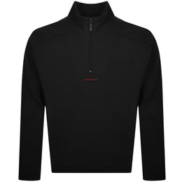 HUGO Atlas Half Zip Sweatshirt Black