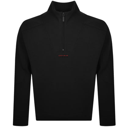HUGO Atlas Half Zip Sweatshirt Black