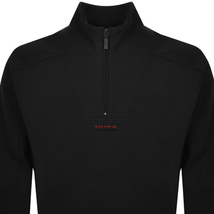 HUGO Atlas Half Zip Sweatshirt Black