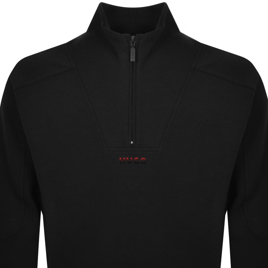 HUGO Atlas Half Zip Sweatshirt Black
