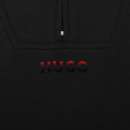 HUGO Atlas Half Zip Sweatshirt Black