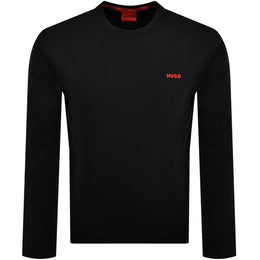 HUGO Austin Long Sleeved T Shirt Black