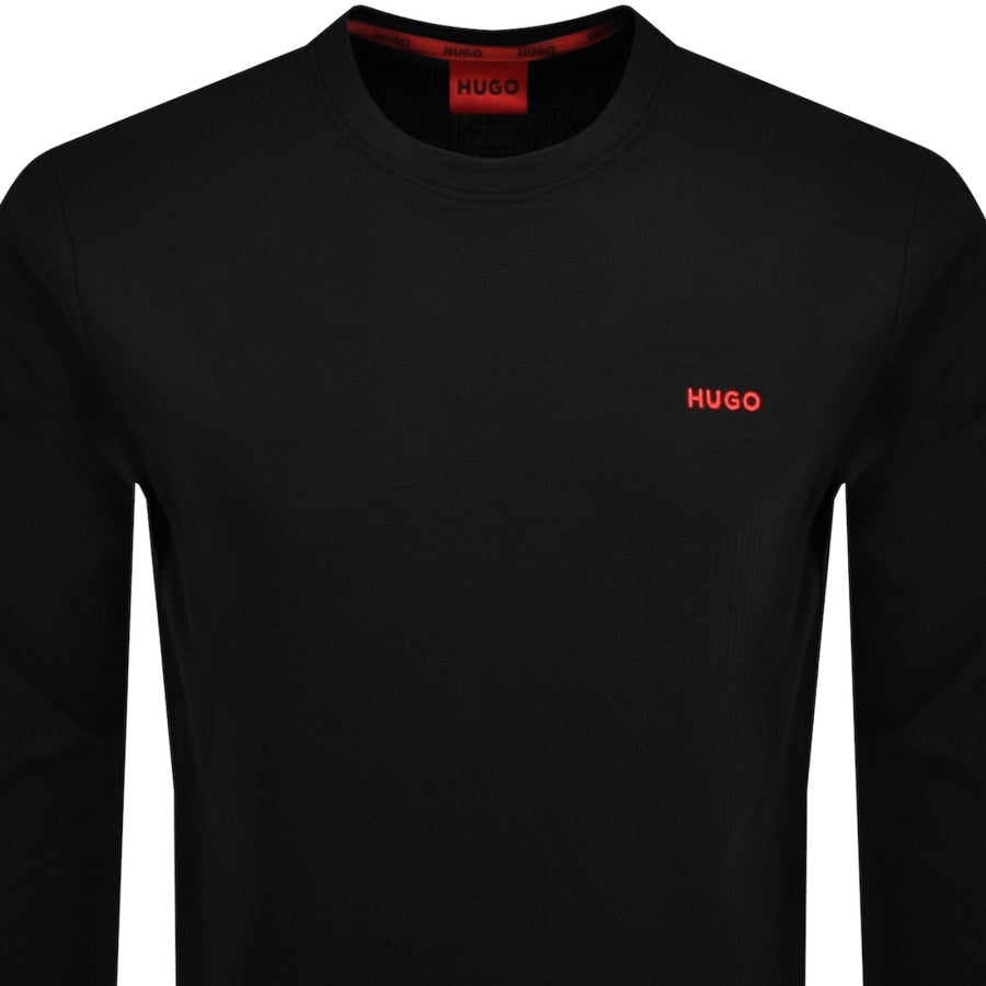 HUGO Austin Long Sleeved T Shirt Black