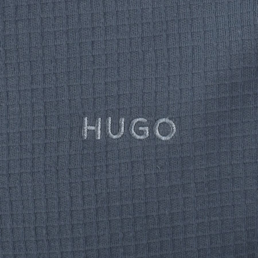 HUGO Austin Long Sleeved T Shirt Blue