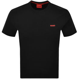 HUGO Austin Waffle T Shirt Black