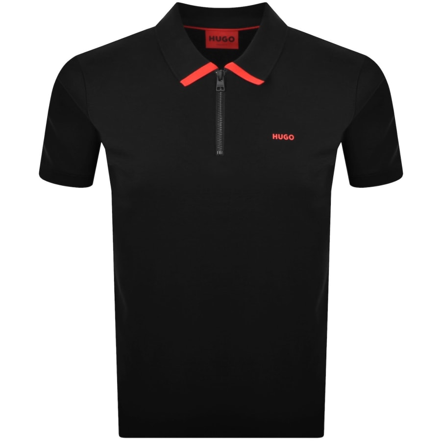 HUGO Dalomino Polo T Shirt Black