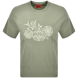 HUGO Dangen T Shirt Green