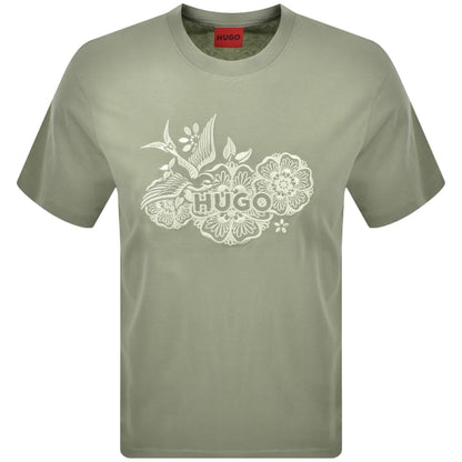HUGO Dangen T Shirt Green