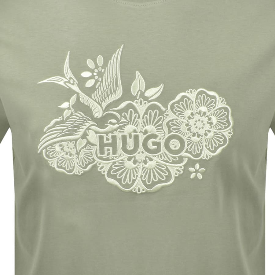 HUGO Dangen T Shirt Green