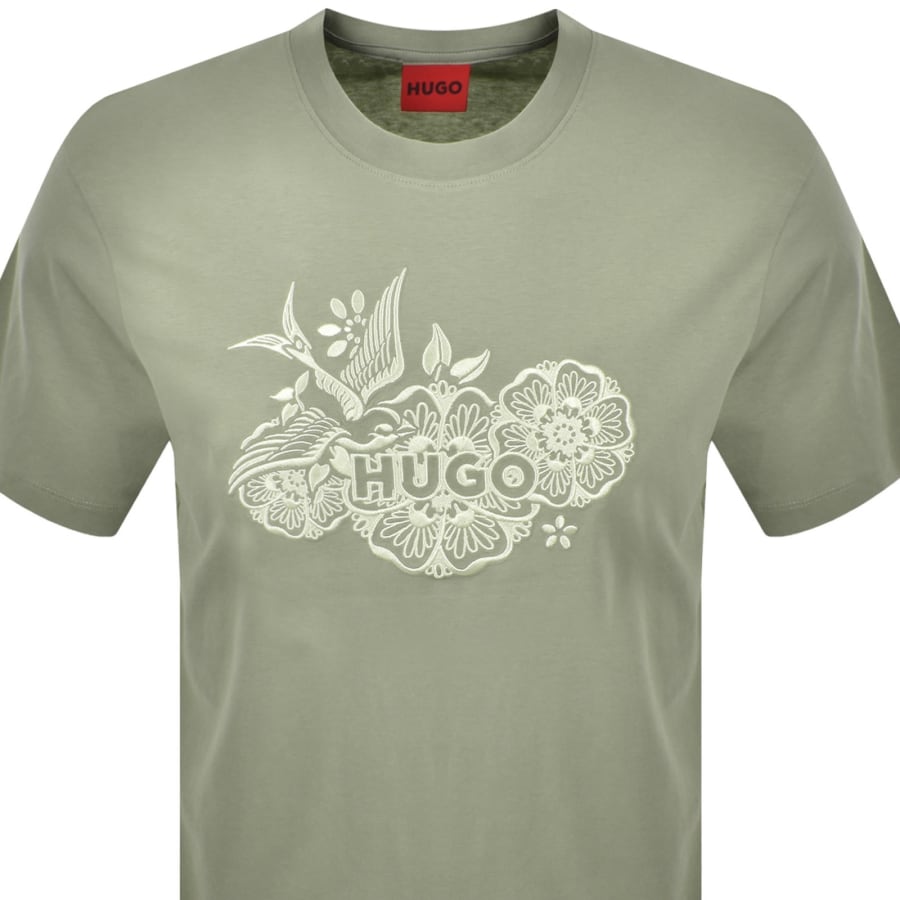HUGO Dangen T Shirt Green