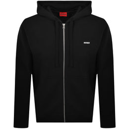 HUGO Dapo Full Zip Hoodie Black