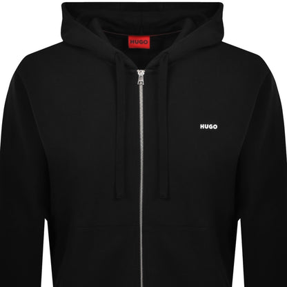 HUGO Dapo Full Zip Hoodie Black