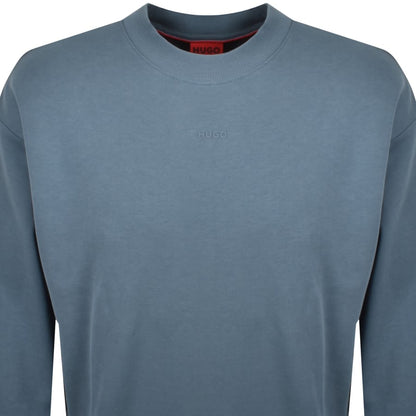 HUGO Dapocrew Relaxed Fit Sweatshirt Blue