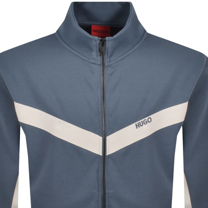 HUGO Darti Full Zip Sweatshirt Blue