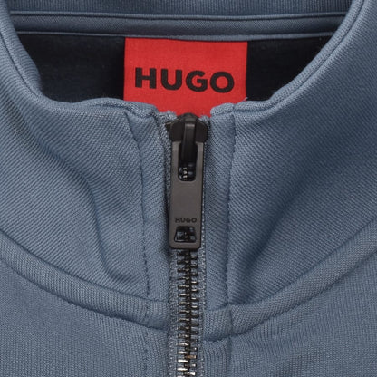 HUGO Darti Full Zip Sweatshirt Blue