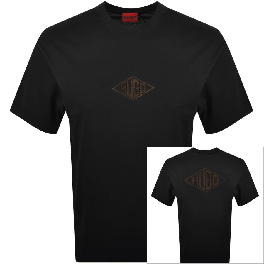 HUGO Darunu T Shirt Black