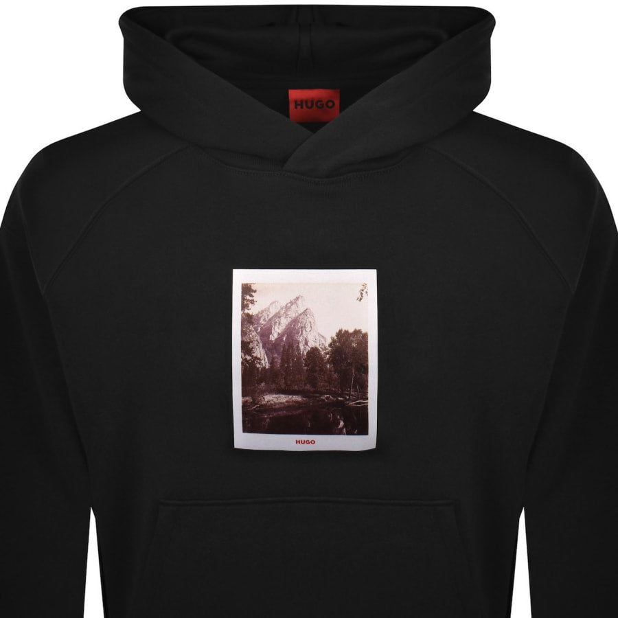 HUGO Deneb Polaroid Hoodie Black