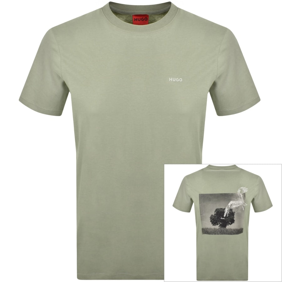 HUGO Derlyns T Shirt Green