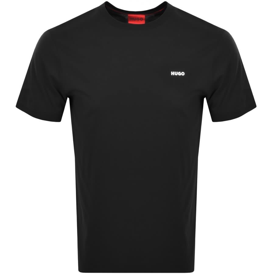 HUGO Dero222 Crew Neck Short Sleeve T Shirt Black