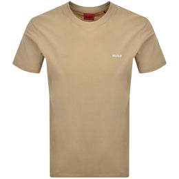 HUGO Dero222 T Shirt Beige
