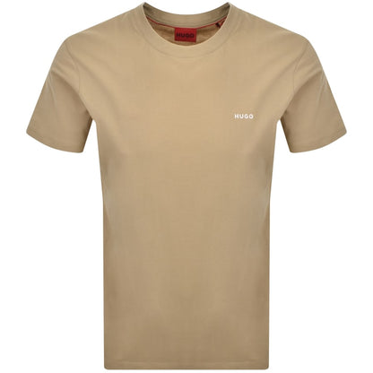 HUGO Dero222 T Shirt Beige